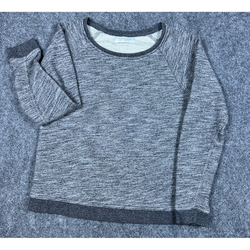 Everlane Sweater Pullover Womens Small Gray Raglan‎ Crewneck Knit